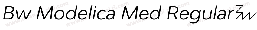 Bw Modelica Med Regular字体字体转换
